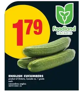 No Frills ENGLISH CUCUMBERS, each offer