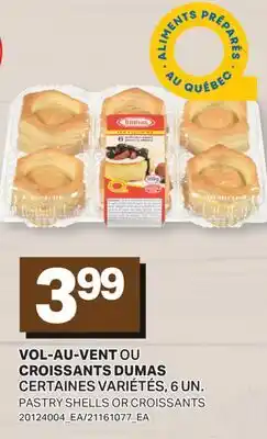 L'Intermarché VOL-AU-VENT OU CROISSANTS | PASTRY SHELLS OR CROISSANTS, 6 UN offer