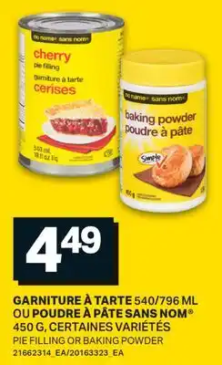 L'Intermarché GARNITURE À TARTE 540/796 ML OU POUDRE À PÂTE, 450 G | PIE FILLING OR BAKING POWDER offer