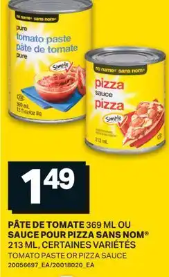 L'Intermarché PÂTE DE TOMATE 369 ML OU SAUCE POUR PIZZA | TOMATO PASTE OR PIZZA SAUCE offer