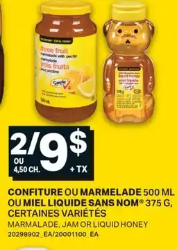L'Intermarché CONFITURE OU MARMELADE 500 ML OU MIEL LIQUIDE 375 G | MARMALADE, JAM OR LIQUID HONEY offer