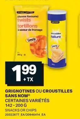 L'Intermarché GRIGNOTINES OU CROUSTILLES | SNACKS OR CHIPS 142 - 200 G offer