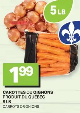 L'Intermarché CAROTTES OU OIGNONS | CARROTS OR ONIONS 5 LB offer