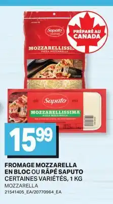 L'Intermarché FROMAGE MOZZARELLA EN BLOC OU RÂPÉ | MOZZARELLA, 1 KG offer
