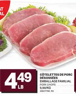 L'Intermarché CÔTELETTES DE PORC DÉSOSSÉES | PORK CHOPS offer