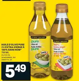 L'Intermarché HUILE D'OLIVE PURE OU EXTRA-VIERGE À 100% | OLIVE OIL, 750 ML offer