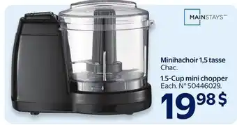 Walmart Minihachoir 1,5 tasse offer