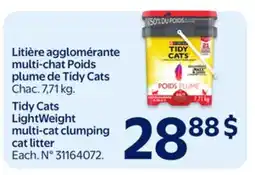 Walmart Tidy Cats LightWeight multi-cat clumping it clumping cat litter offer