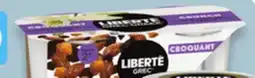 Walmart Liberté Greek 2x130 g or 4 x 100 g yogurt offer