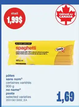 Wholesale Club PÂTES 900 g offer