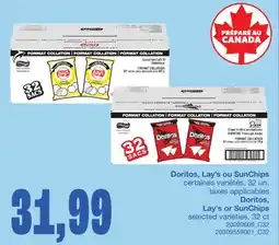 Wholesale Club DORITOS, LAY'S OU SUNCHIPS, 32 un offer
