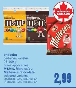 Wholesale Club CHOCOLAT 95-109 g offer