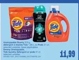 Wholesale Club UNSTOPPABLE 379 G, DÉTERGENT À LESSIVE 1,86 L OU PODS 31UN offer