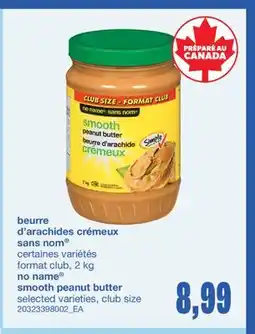Wholesale Club BEURRE D'ARACHIDES CRÉMEUX, 2 kg offer