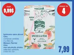 Wholesale Club BOISSONS SANS ALCOOL CHIC, 4 x 250 mL offer