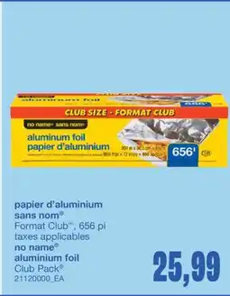 Wholesale Club PAPIER D'ALUMINIUM, 656 pi offer
