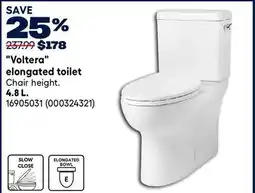 RONA Voltera elongated toilet 4.8 L offer