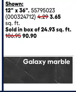 RONA 12 x 36 Vinyl Tiles offer