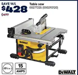 RONA Table saw offer