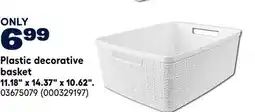 RONA Plastic decorative basket 11.18 x 14.37 x 10.62 offer