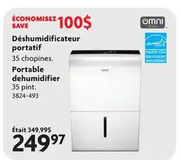 Home Hardware Portable dehumidifier offer