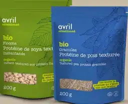 Avril Flocons ou granules de protéine de soya ou de pois texturée bios offer
