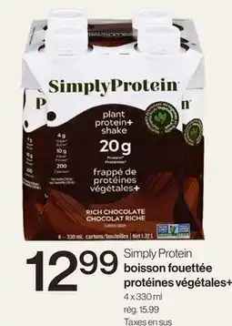 Avril Boisson fouettée protéines végétales + 4 offer