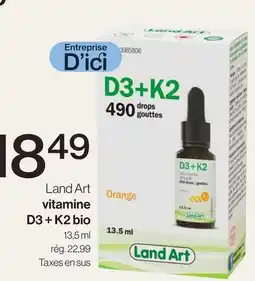 Avril Vitamine D3 + K2 bio offer