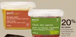 Avril Soupe dahl ou le chili sin carne offer