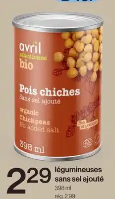 Avril Avril légumineuses sans sel ajouté offer