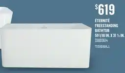Canac Éternité Freestanding Bathtub 59 1/16 in. x 31 1/2 in offer