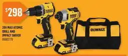 Canac 20V MAX Atomic Drill and Impact Driver offer