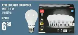 Canac A19 LED Light Bulb Cool White 9W offer