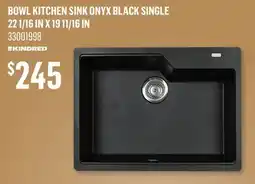 Canac Bowl Kitchen Sink Onyx black offer