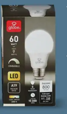 Canac A19 LED Light Bulb 9 W offer