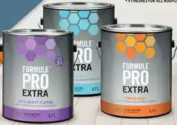 Canac Formule Pro Extra Eggshell Interior Latex Paint White & Colours 3.7 L offer