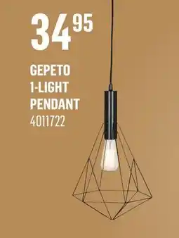 Canac Gepeto 1-Light Pendant offer