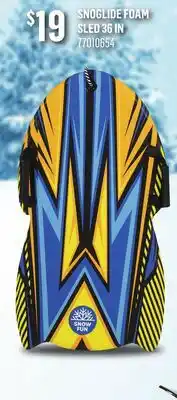 Canac Snoglide Foam Sled 36 in. Yellow offer