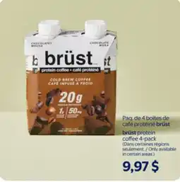 Walmart Brüst protein coffee 4-pack offer