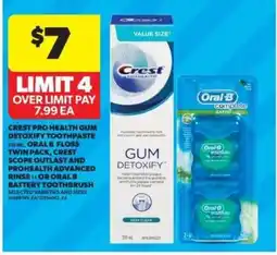 Real Canadian Superstore Crest Pro Health Gum Detoxify Toothpaste & Oral-B Floss Twin Pack offer
