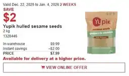 Costco Yupik hulled sesame seeds offer