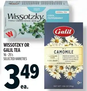 Wissotzky or galil tea