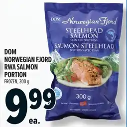 Metro Dom norwegian fjord rwa salmon portion frozen offer