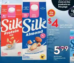 Sobeys Silk beverages offer