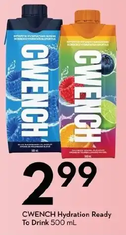 Sobeys Cwench hydration ready to drink offer