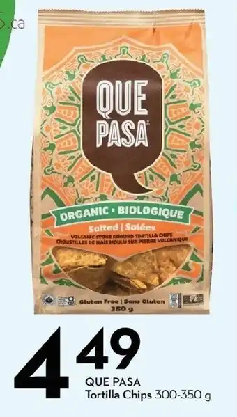 Sobeys Que pasa tortilla chips offer