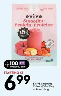 Sobeys Evive smoothie cubes or bites offer