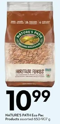 Sobeys Nature's path eco pac products assorted offer