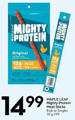 Sobeys Maple leaf mighty protein meat sticks offer