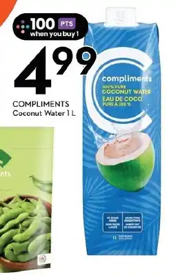 Sobeys Compliments coconut water offer